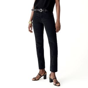 J Crew Vintage Straight Black Corduroy Pant Size 24